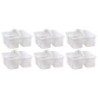 Teacher Created Resources® Plastic Storage Caddy, Clear, Pack of 6