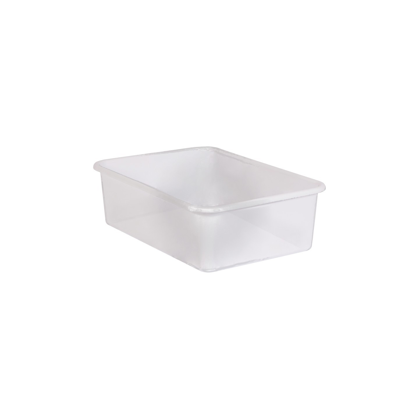 Teacher Created Resources® Large Plastic Storage Bin, Clear