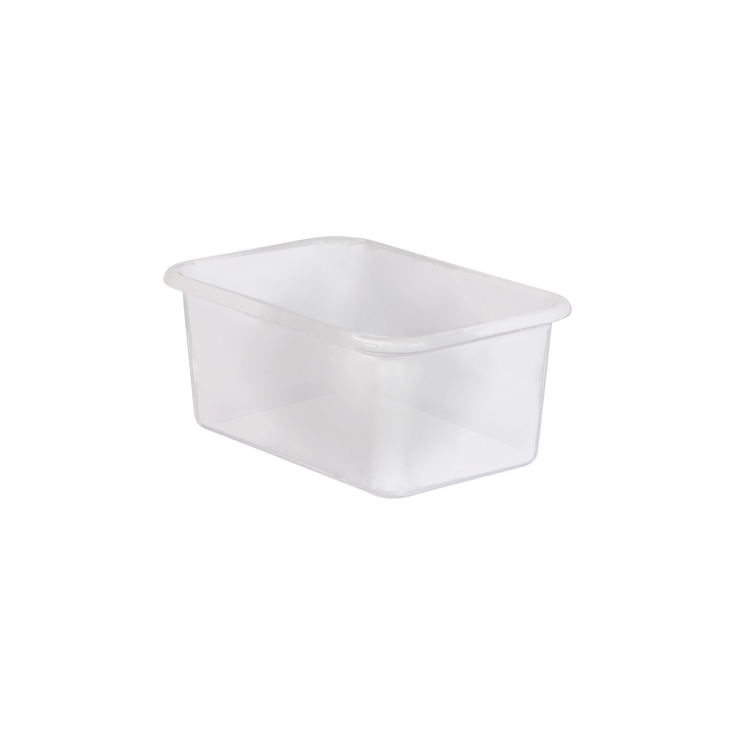 Teacher Created Resources® Small Plastic Storage Bin, Clear