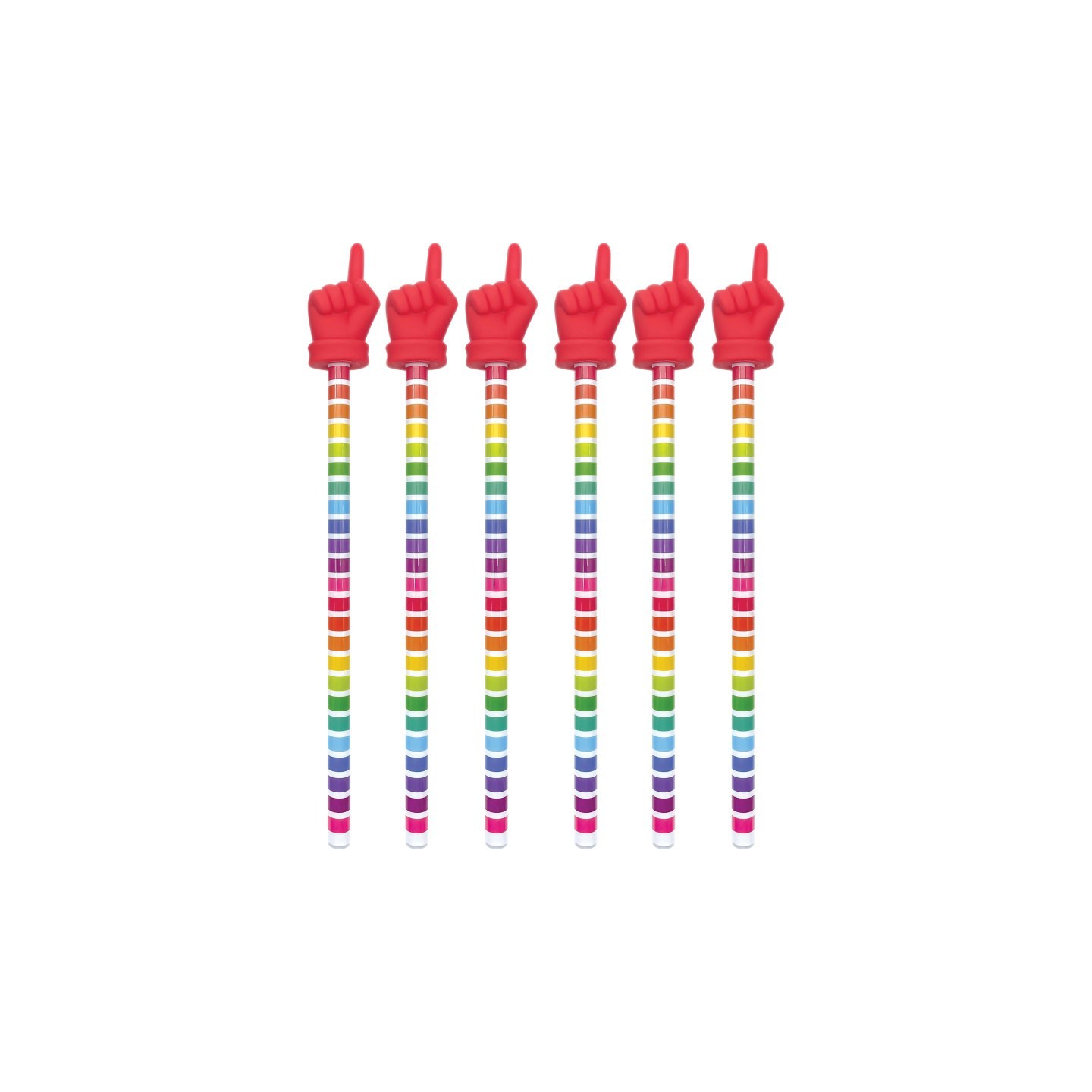 Teacher Created Resources® Colorful Stripes Hand Pointer, Pack of 6