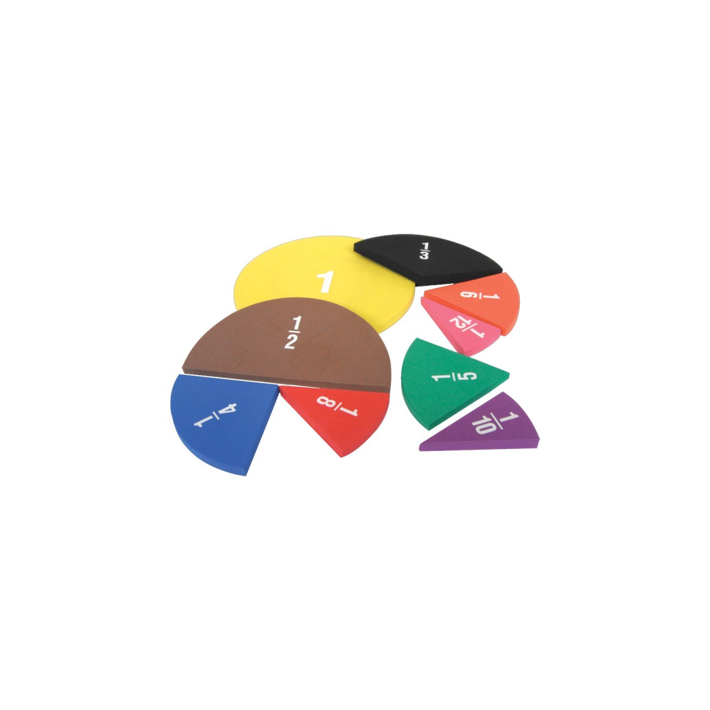 Teacher Created Resources® Foam Fraction Circles