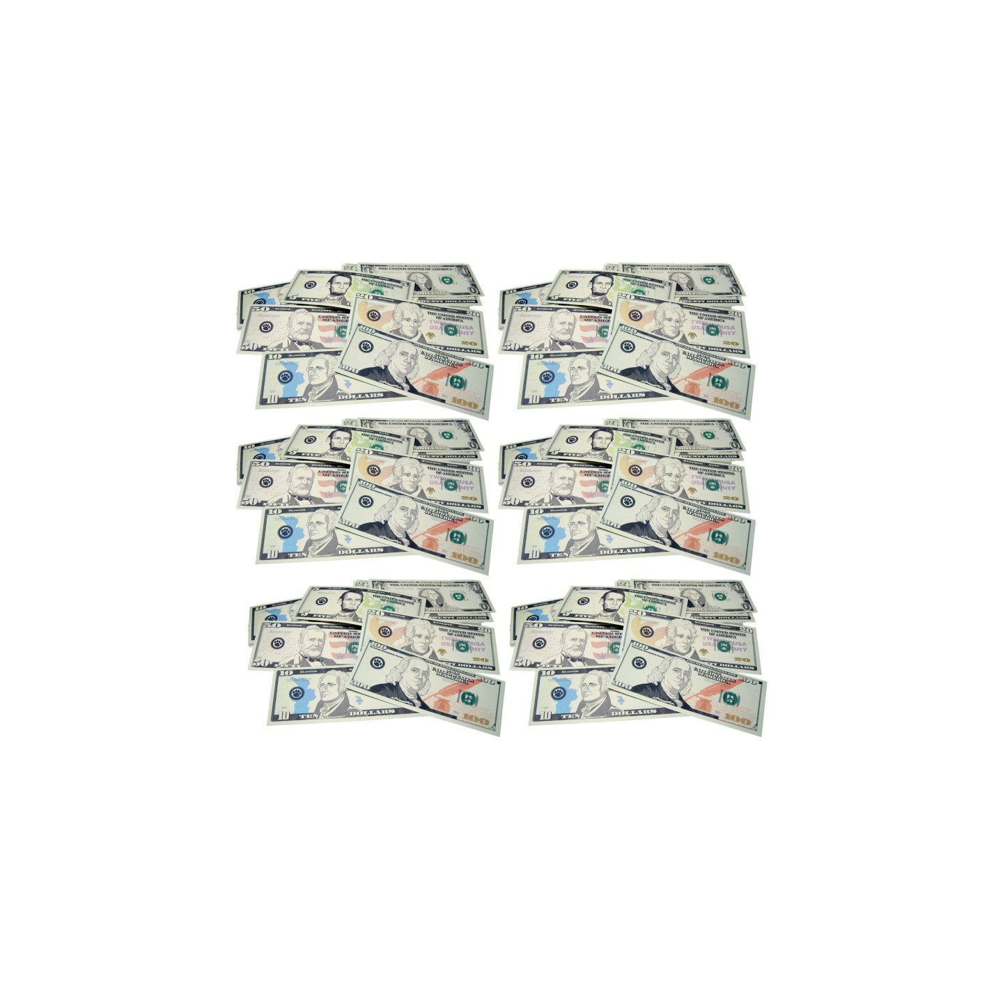 Teacher Created Resources® Play Money: Assorted Bills, 110 Per Pack, 6 Packs