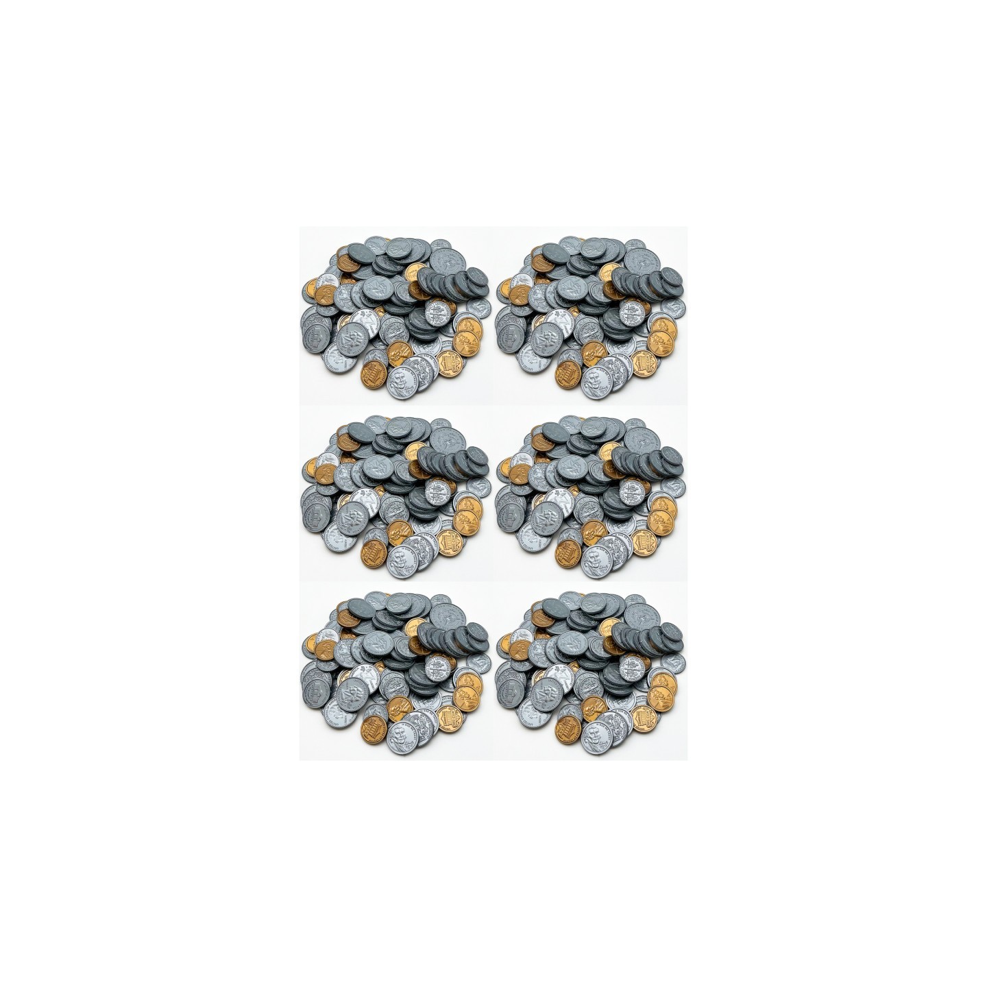 Teacher Created Resources® Play Money: Assorted Coins, Pack of 6