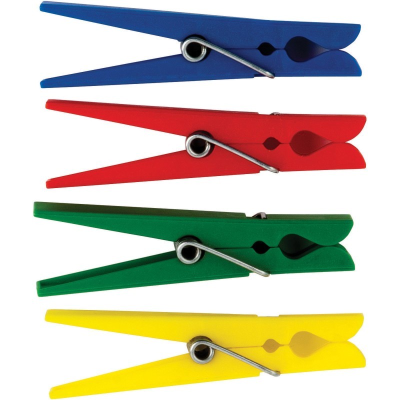 Teacher Created Resources® Plastic Clothespins, Pack of 40