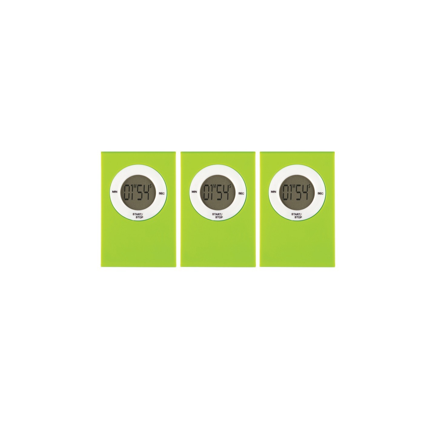 Teacher Created Resources® Magnetic Digital Timer, Lime, Pack of 3