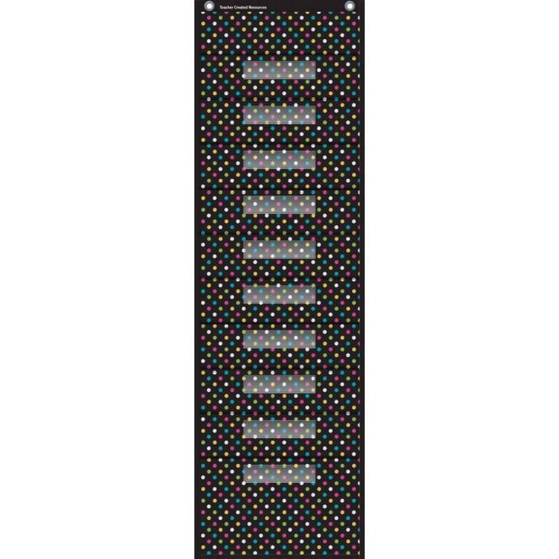 Teacher Created Resources® Chalkboard Brights 10 Pocket File Storage Pocket Chart