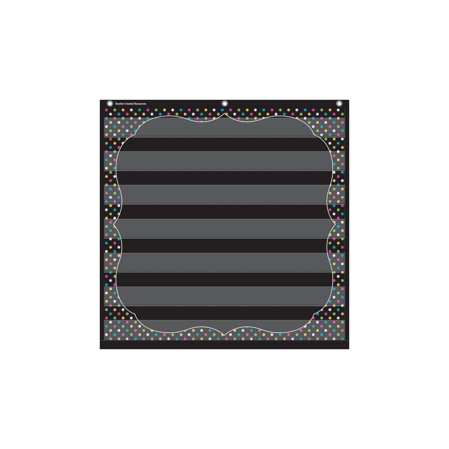 Teacher Created Resources® Chalkboard Brights 7 Pocket Chart (28" x 28")