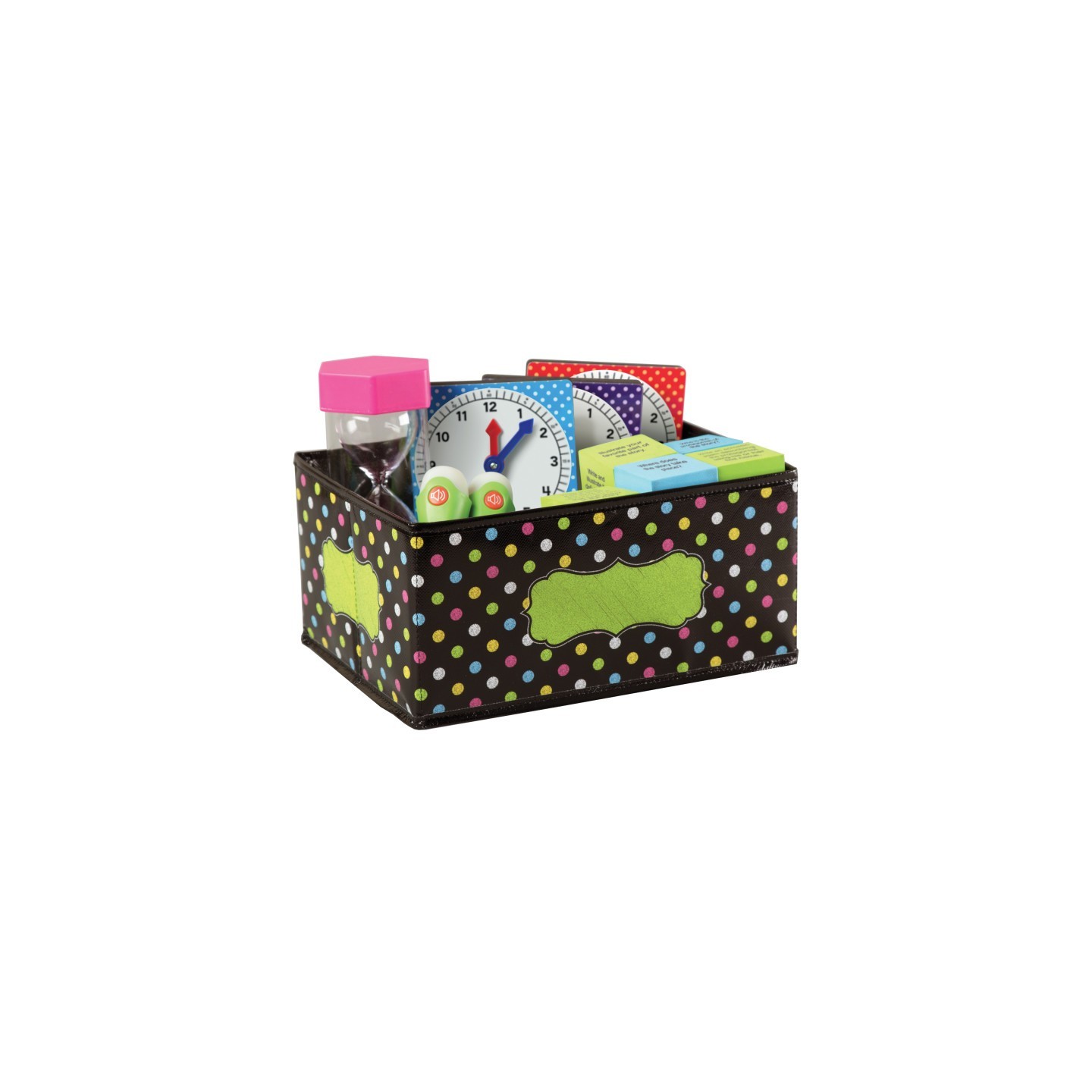 Teacher Created Resources® Chalkboard Brights Small Storage Bin, 8" x 11" x 5"