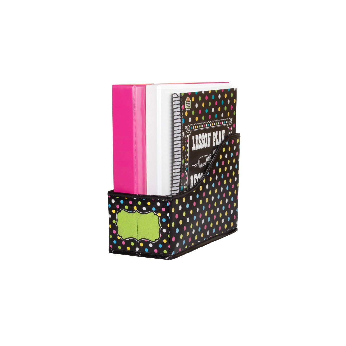 Teacher Created Resources® Chalkboard Brights Book Bin, 5"W x 8"H x 11"D
