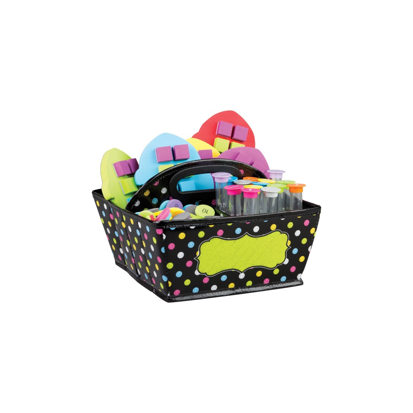 Teacher Created Resources® Chalkboard Brights Storage Caddy, 9" x 9" x 6"