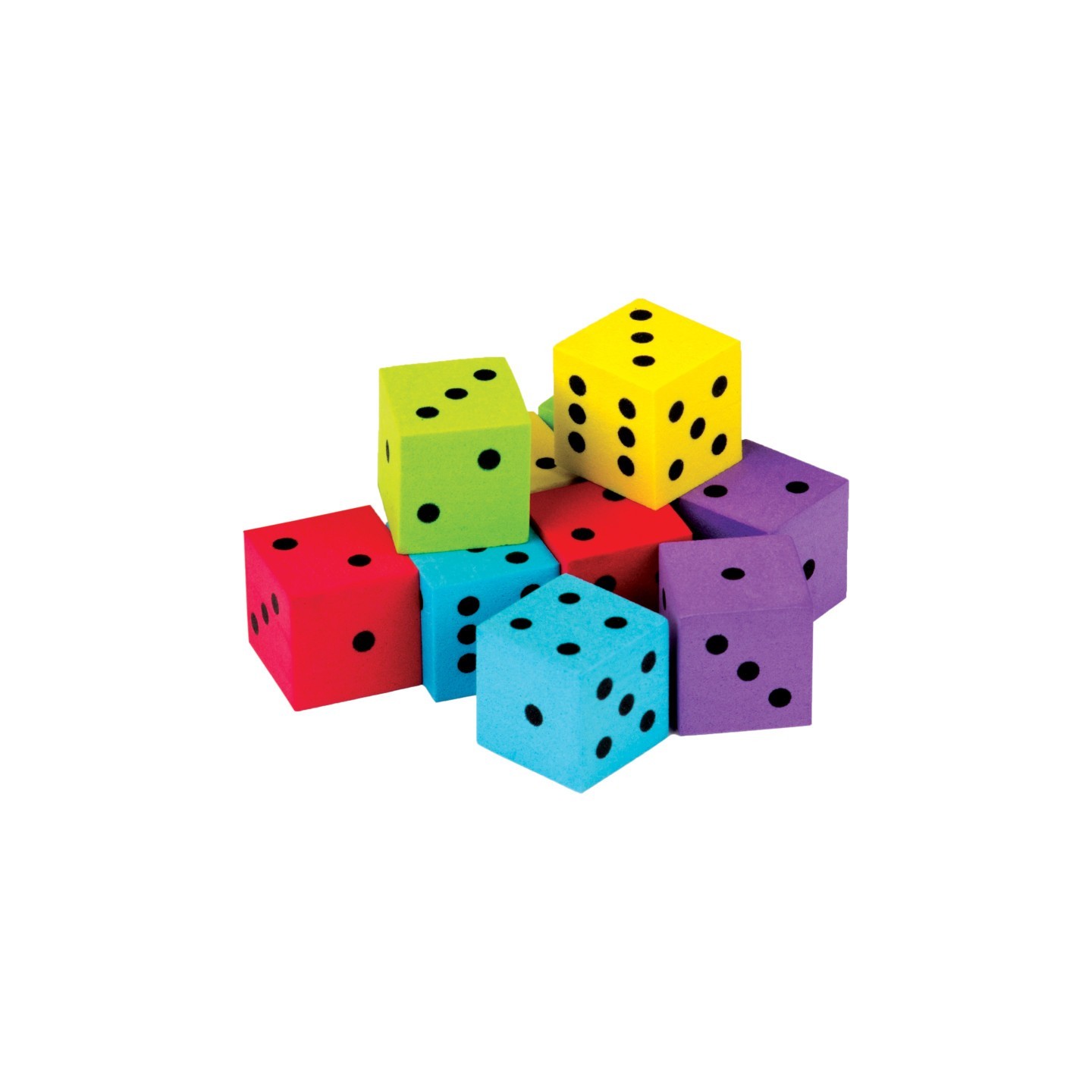 Teacher Created Resources® Foam Colorful Dice, Pack of 20