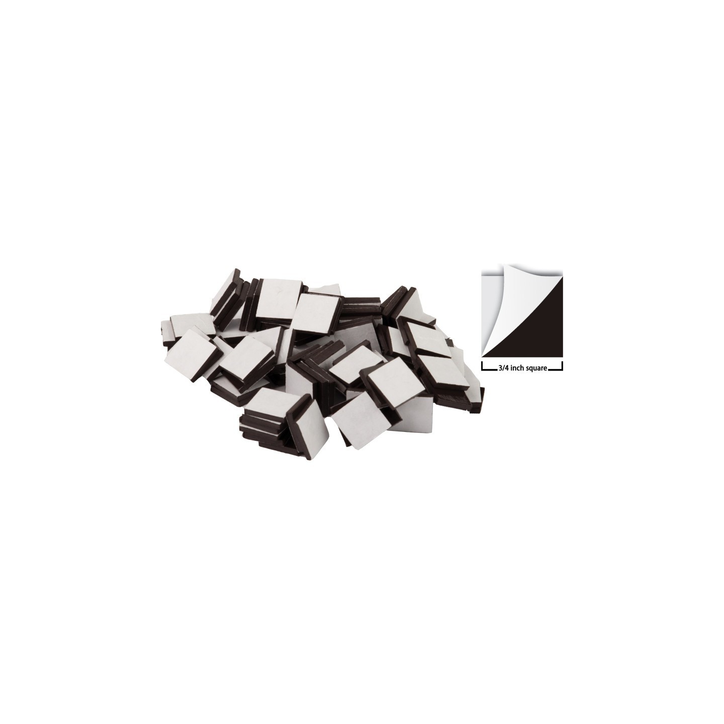 Teacher Created Resources® Adhesive Magnetic Squares, 3/4" sq, Pack of 50
