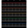 Teacher Created Resources® Black Storage Pocket Chart, 35 Pockets, 32.5" x 63.5"
