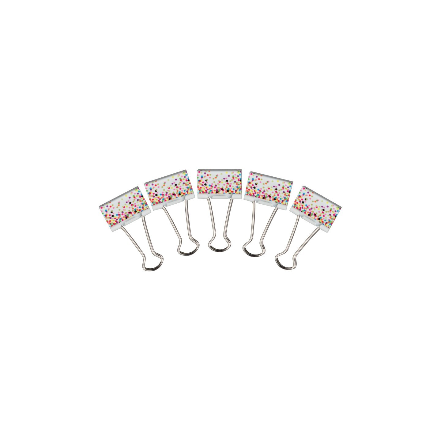 Teacher Created Resources® Confetti Binder Clips, Medium