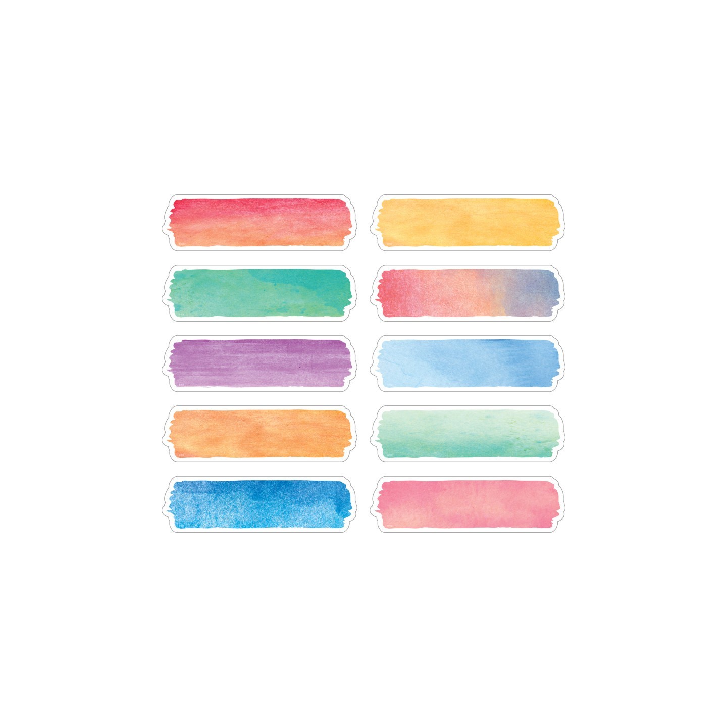 Teacher Created Resources® Watercolor Labels, Non-Adhesive, 120 Per Pack, 3 Packs