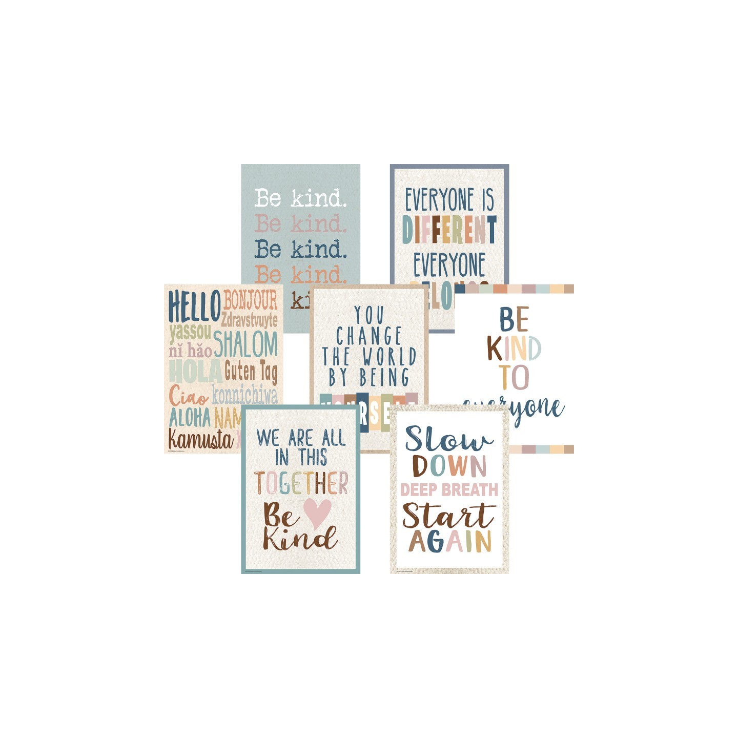 Teacher Created Resources® Everyone Is Welcome Posters, 13-3/8" x 19", Set of 7