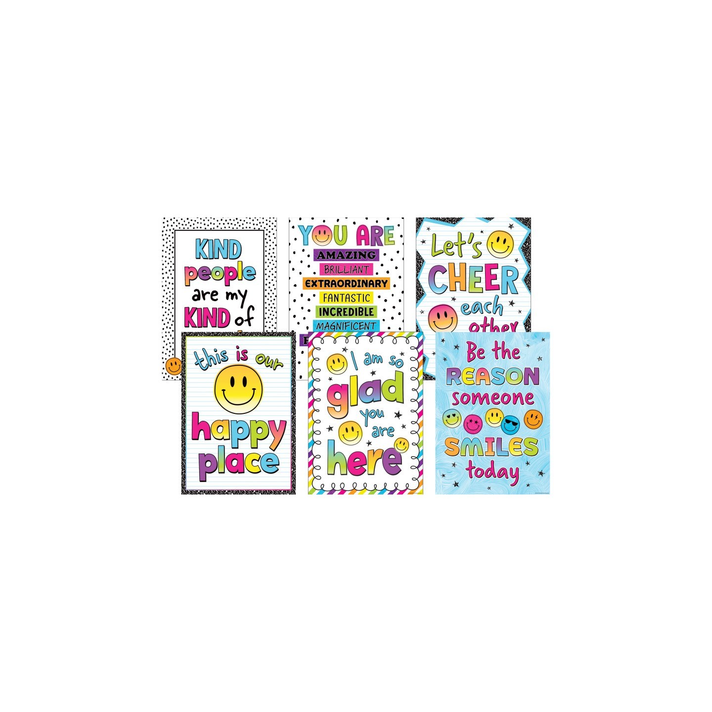 Teacher Created Resources® Brights 4Ever Positive Posters, Set of 6