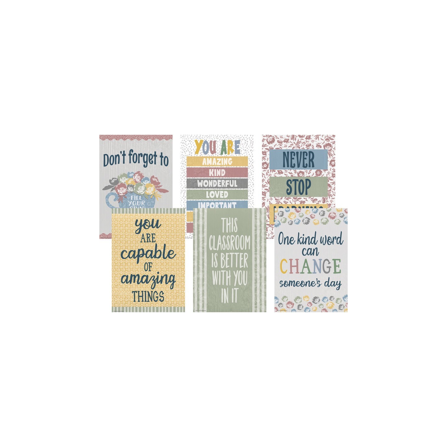 Teacher Created Resources® Classroom Cottage Positive Posters, Set of 6