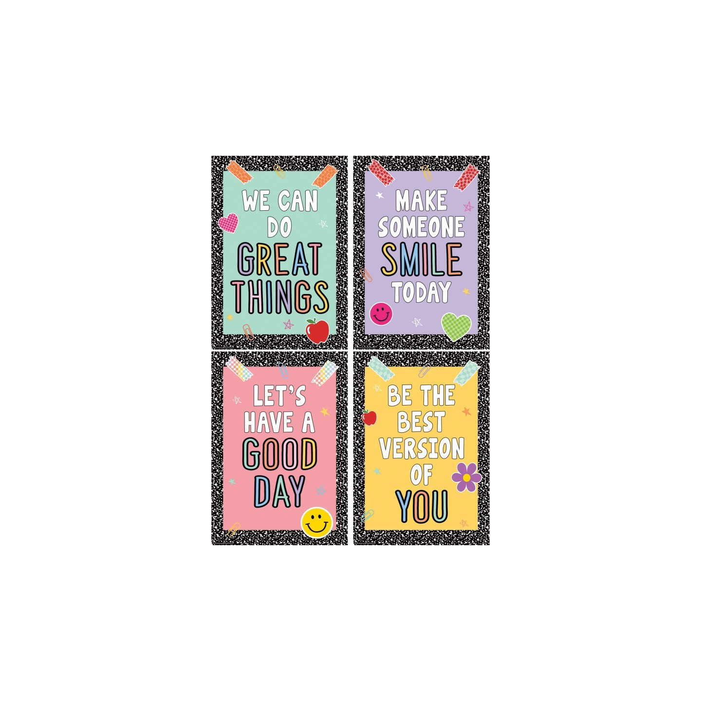 Teacher Created Resources® Cool for School Positive Posters, Set of 4