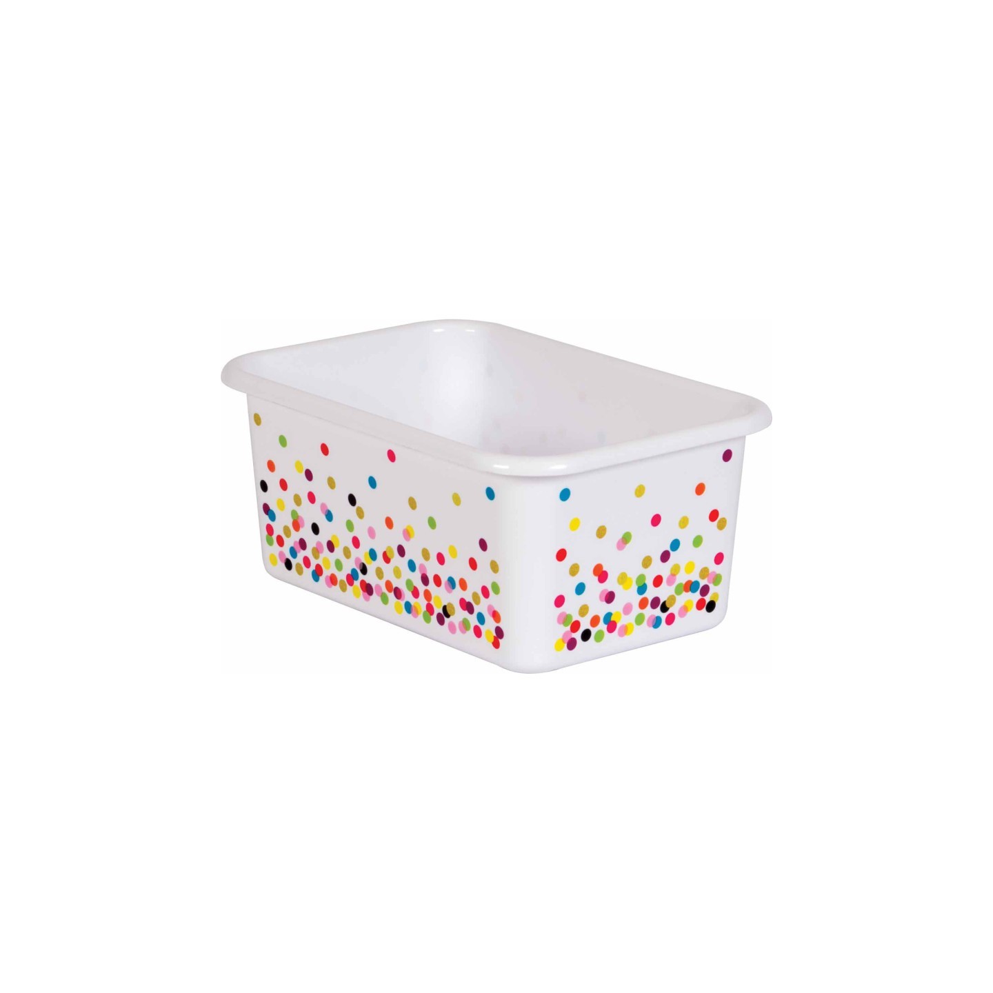 Teacher Created Resources® Confetti Small Plastic Storage Bin