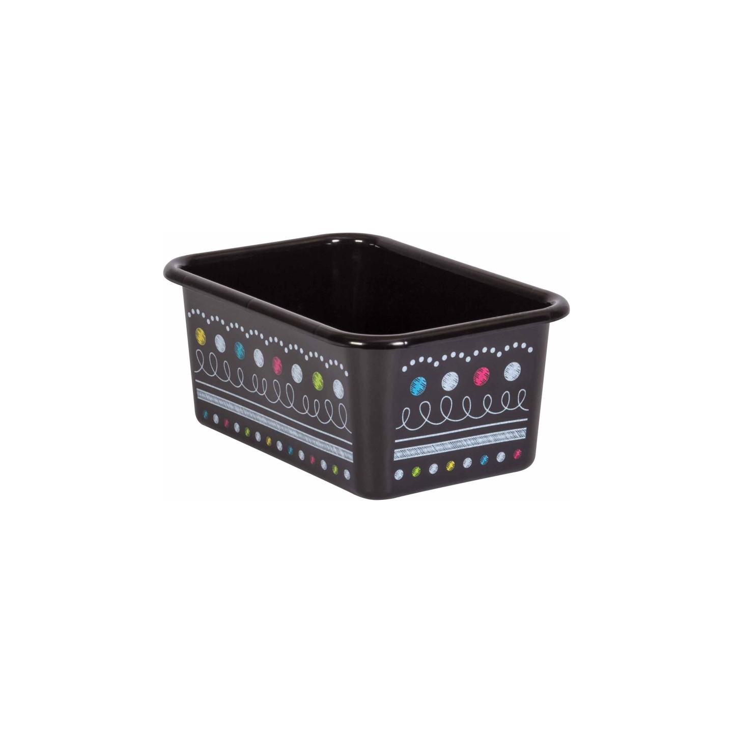 Teacher Created Resources® Chalkboard Brights Small Plastic Storage Bin