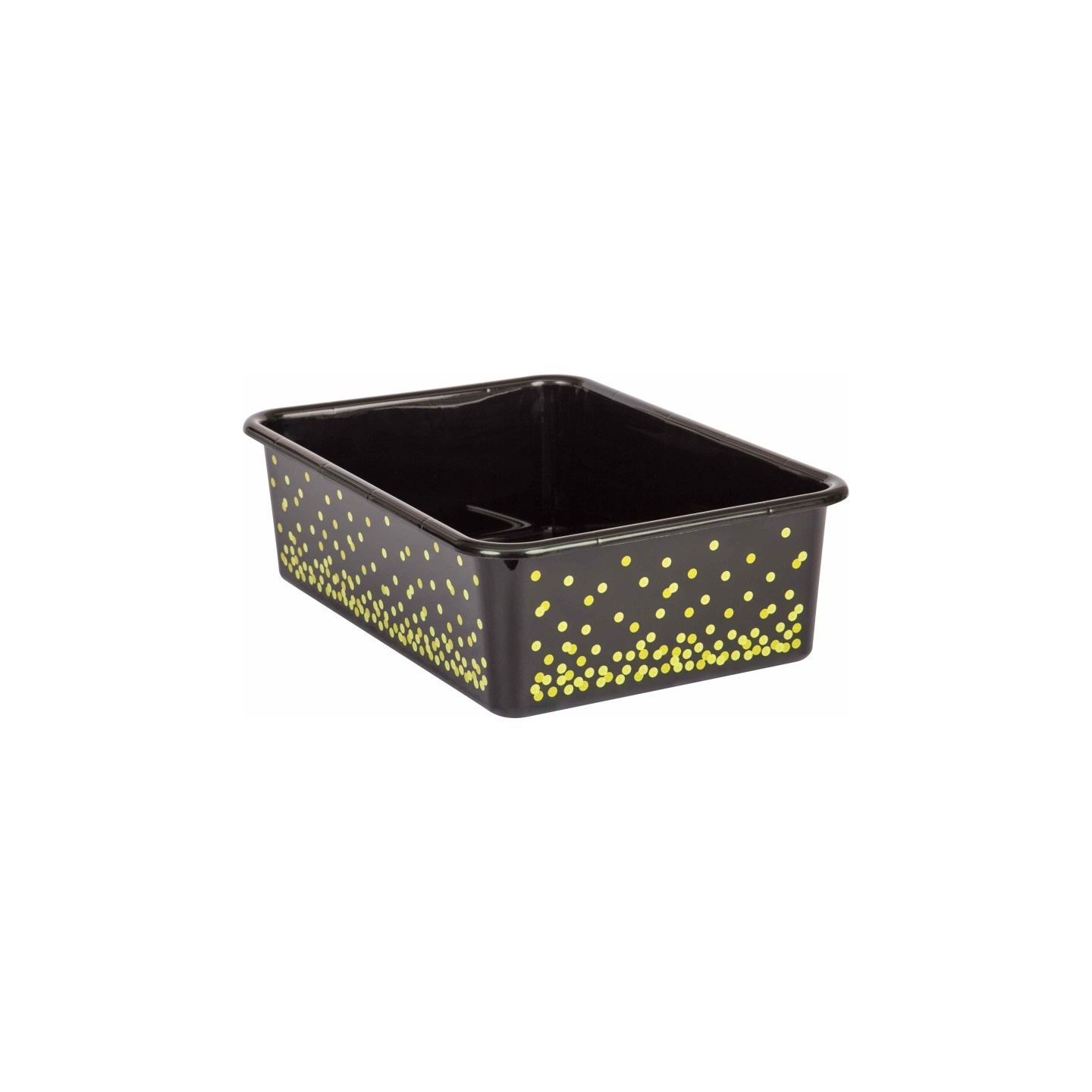 Teacher Created Resources® Black Confetti Large Plastic Storage Bin