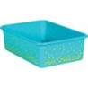 Teacher Created Resources® Teal Confetti Large Plastic Storage Bin