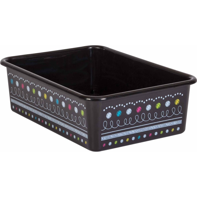 Teacher Created Resources® Chalkboard Brights Large Plastic Storage Bin