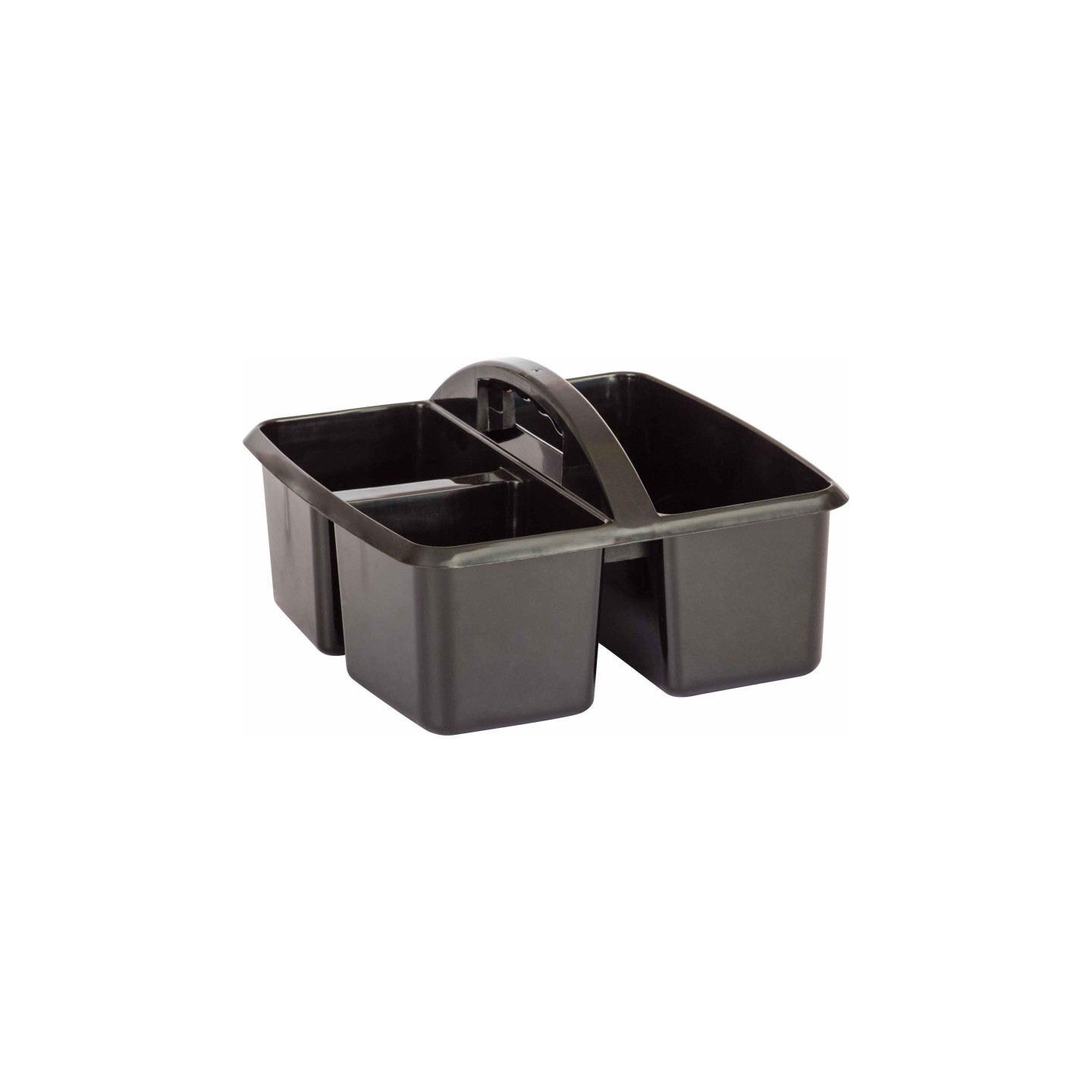 Teacher Created Resources® Plastic Storage Caddy, 9" L x 9-1/4" W x 5-1/4" H, Black, 1 Count