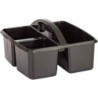 Teacher Created Resources® Plastic Storage Caddy, 9" L x 9-1/4" W x 5-1/4" H, Black, 1 Count