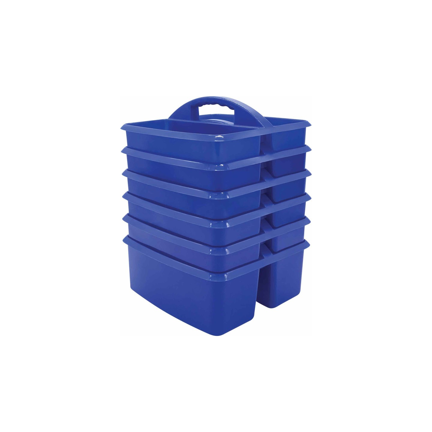 Teacher Created Resources® Blue Plastic Storage Caddy, Pack of 6