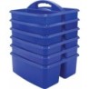 Teacher Created Resources® Blue Plastic Storage Caddy, Pack of 6