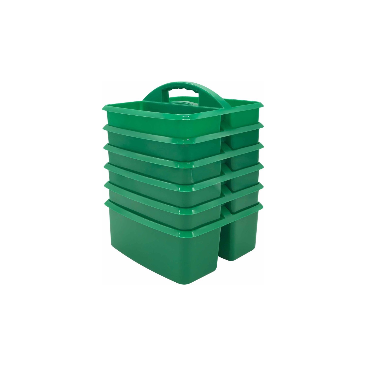 Teacher Created Resources® Green Plastic Storage Caddy, Pack of 6