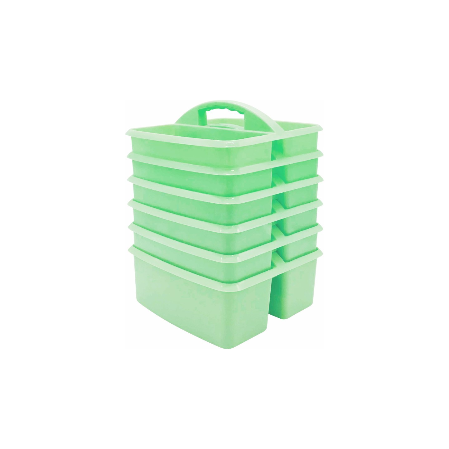 Teacher Created Resources® Mint Plastic Storage Caddy, Pack of 6