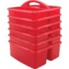 Teacher Created Resources® Red Plastic Storage Caddy, Pack of 6