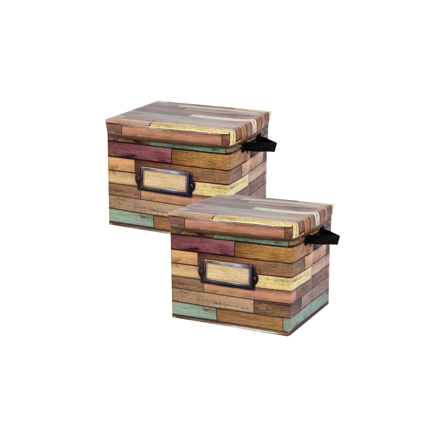 Teacher Created Resources® Reclaimed Wood Design Storage Box, Pack of 2