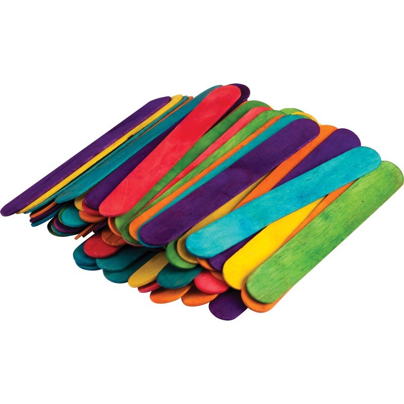 Teacher Created Resources® STEM Basics: Multicolor Jumbo Craft Sticks, 200 Pieces