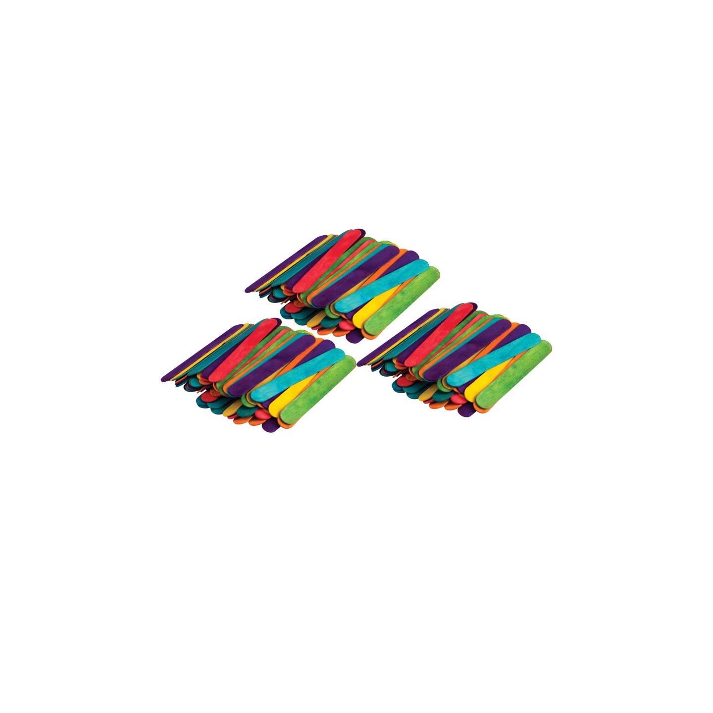 Teacher Created Resources® STEM Basics: Multicolor Jumbo Craft Sticks, 200 Per Pack, 3 Packs