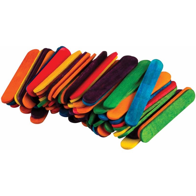 Teacher Created Resources® STEM Basics: Multicolor Mini Craft Sticks, Pack of 100
