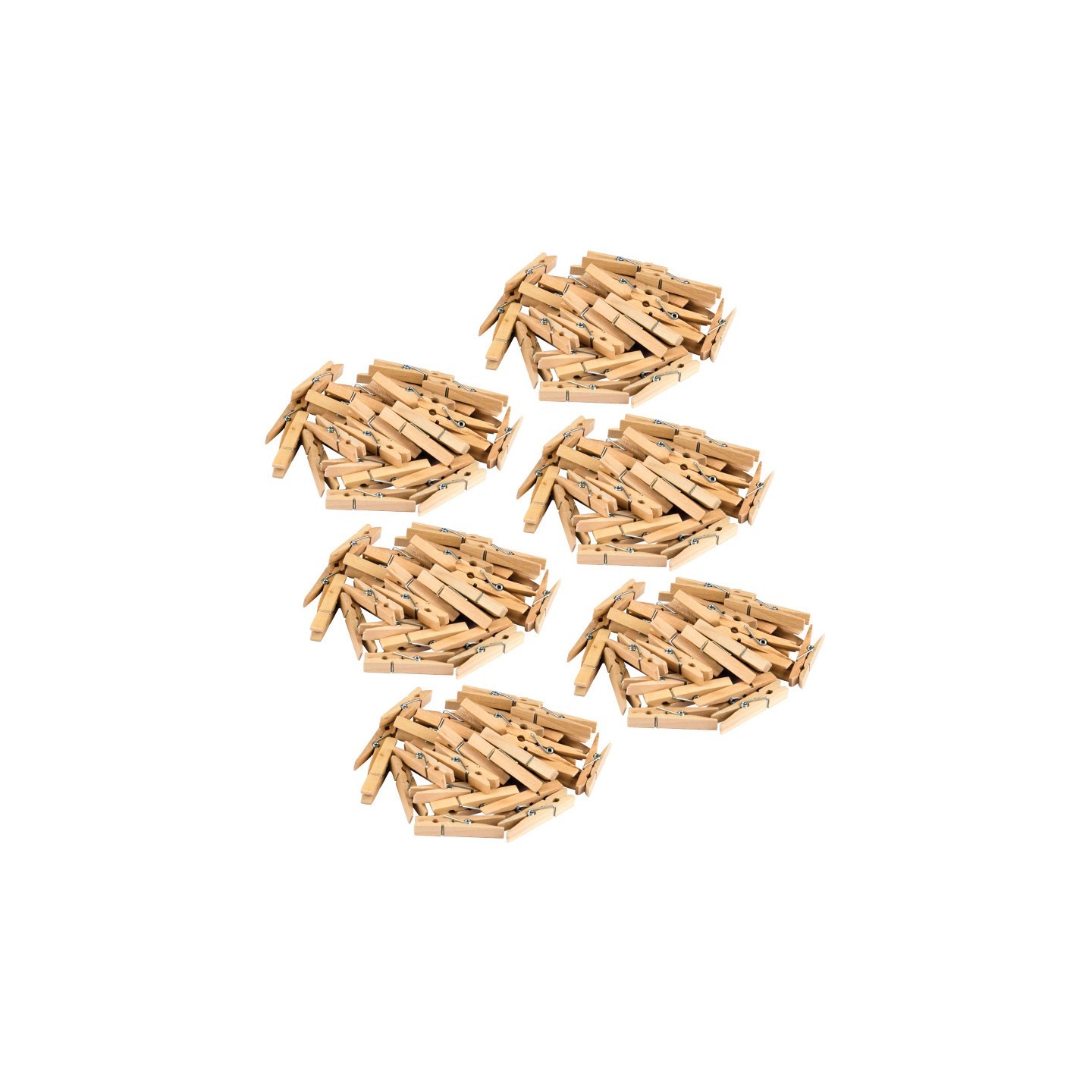 Teacher Created Resources® STEM Basics: Medium Clothespins, 50 Per Pack, 6 Packs