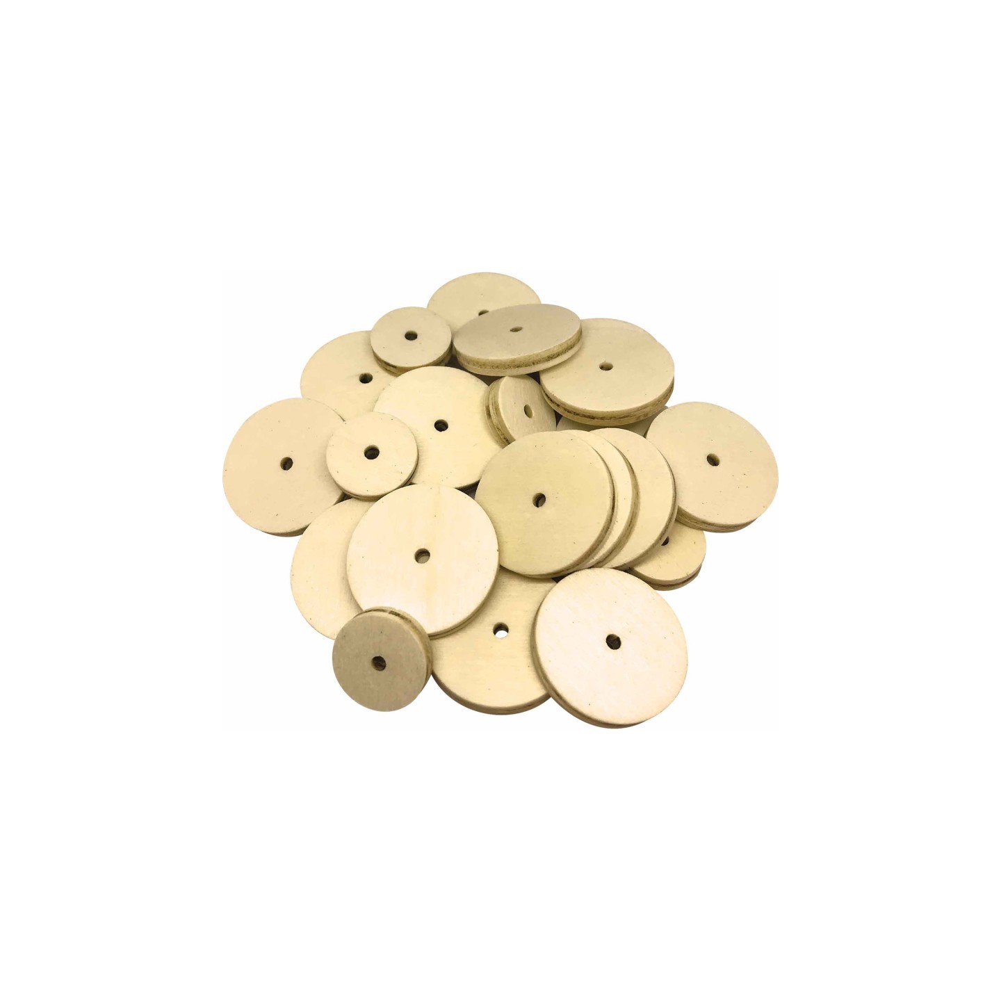 Teacher Created Resources® STEM Basics, Wooden Wheels, Pack of 60
