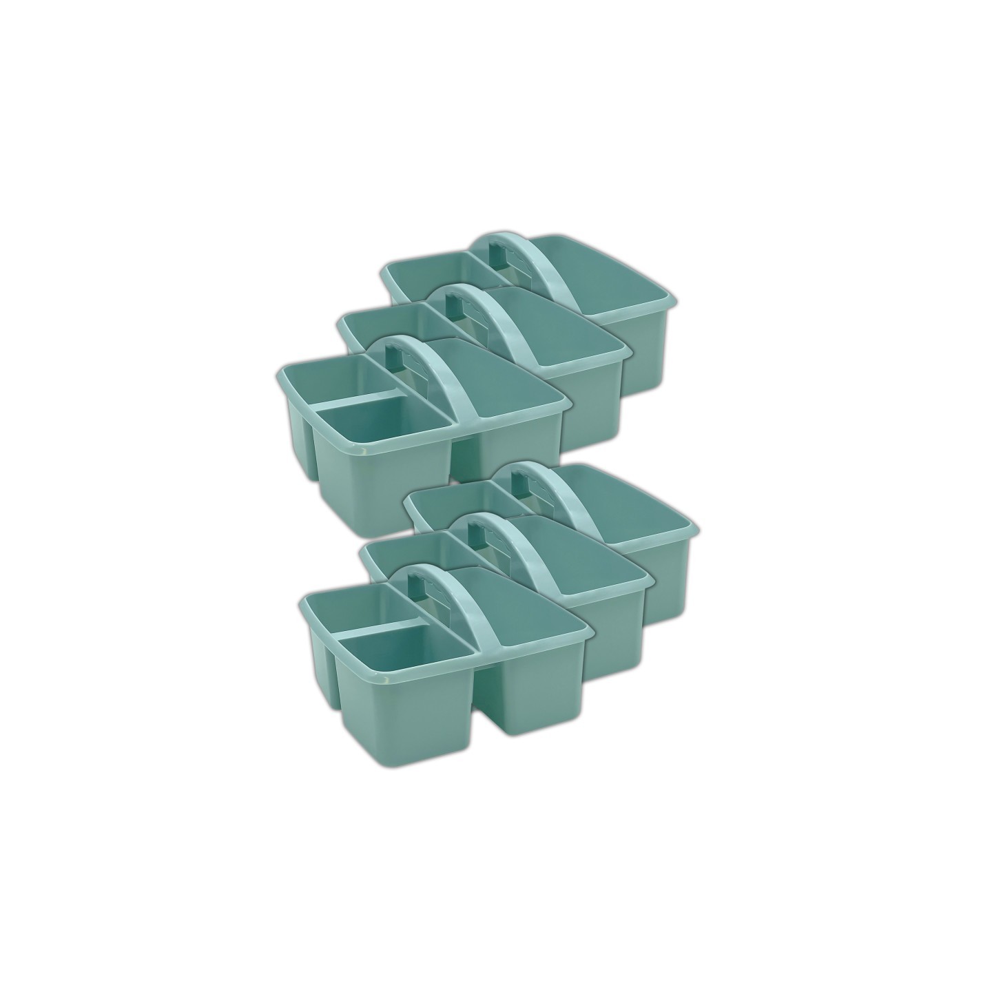 Teacher Created Resources® Plastic Storage Caddy, Calming Blue, Pack of 6