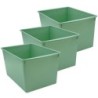 Teacher Created Resources® Plastic Multi-Purpose Bin, Eucalyptus Green, Pack of 3