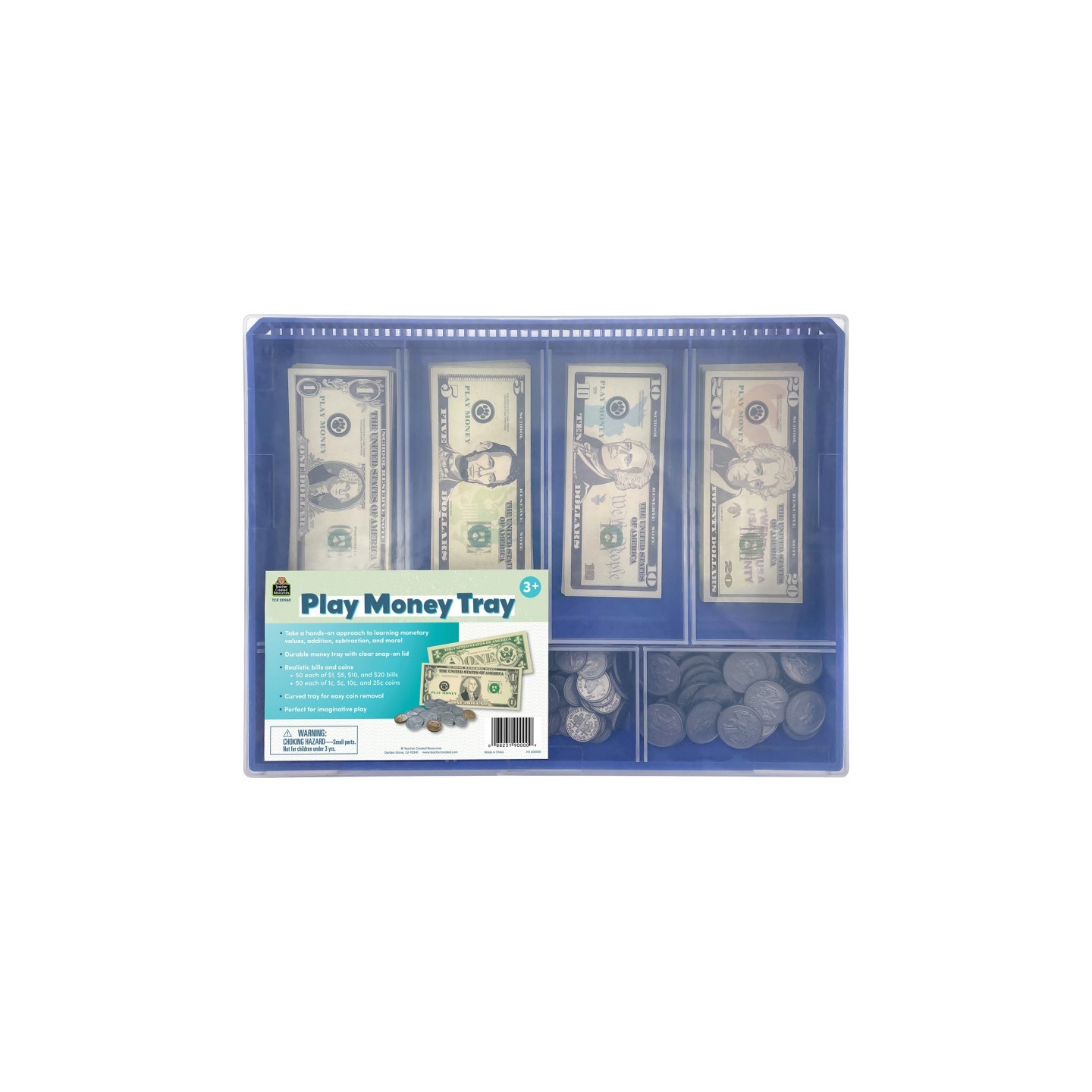 Teacher Created Resources® Play Money Tray