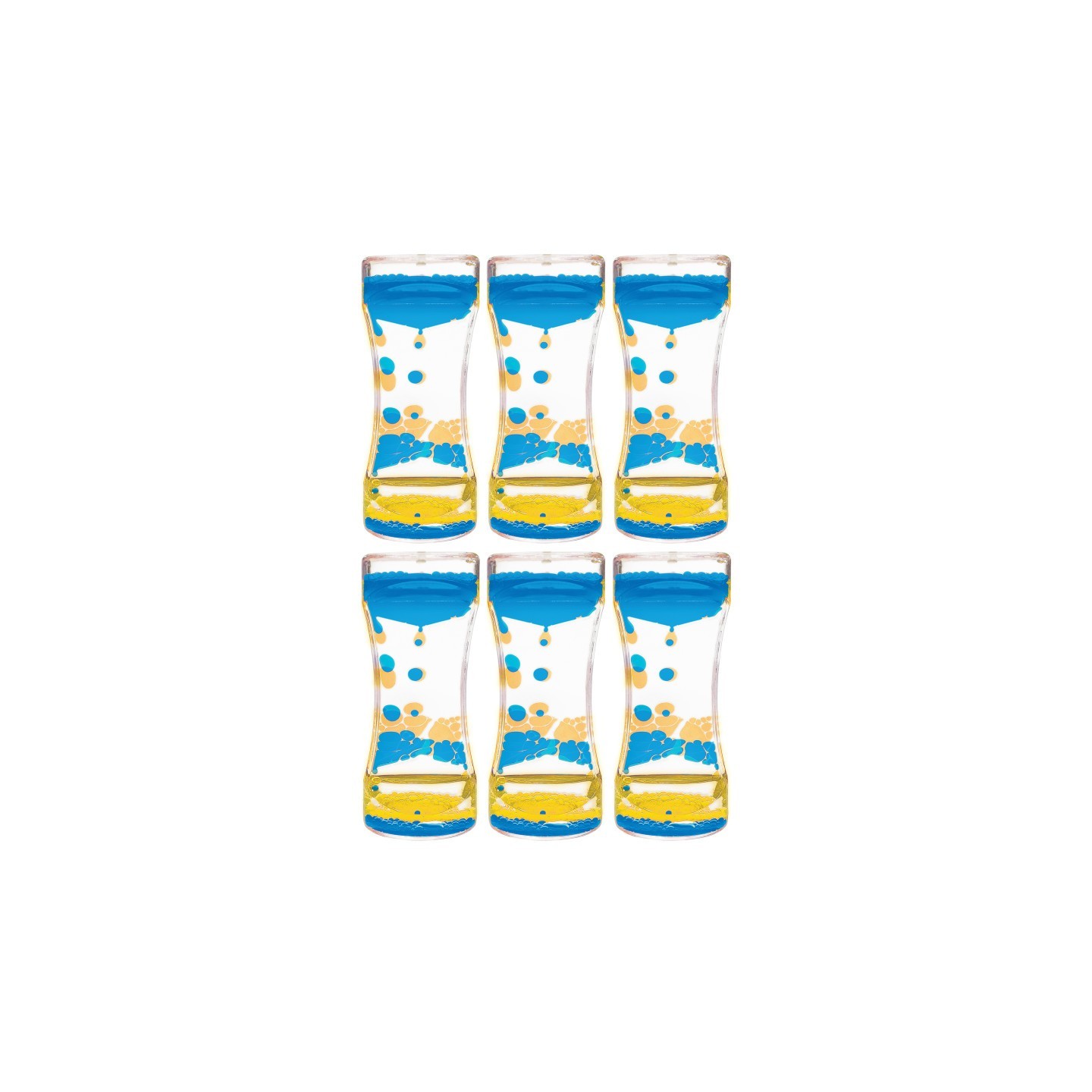 Teacher Created Resources® Blue & Yellow Liquid Motion Bubbler, Pack of 6