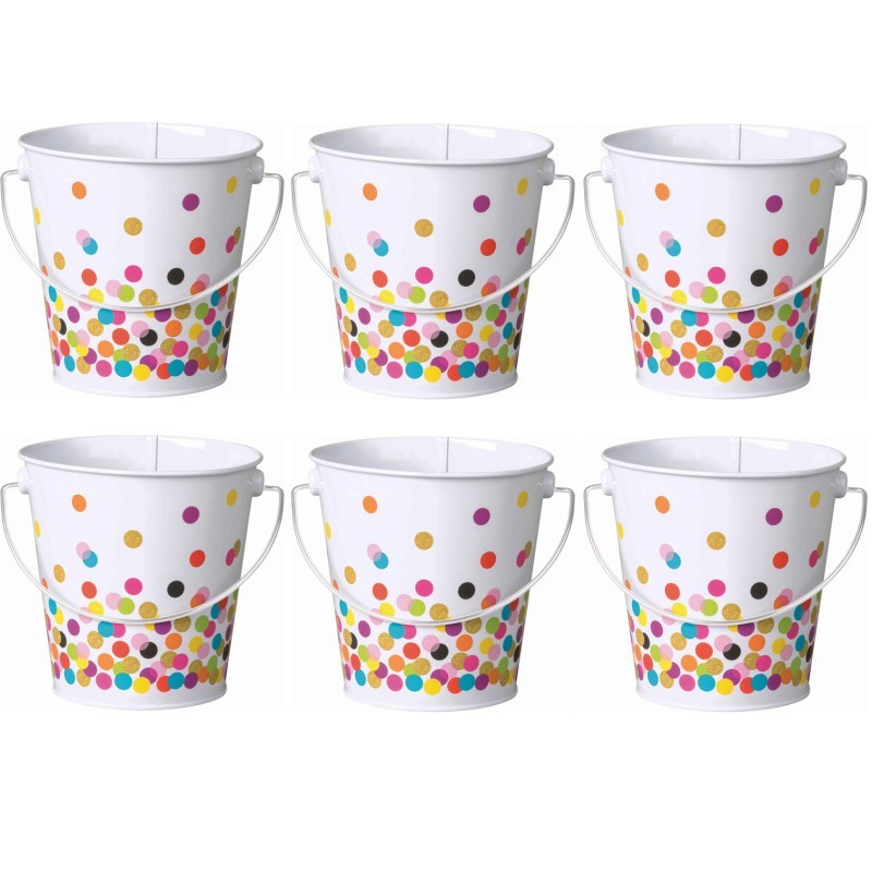 Teacher Created Resources® Confetti Bucket, Pack of 6