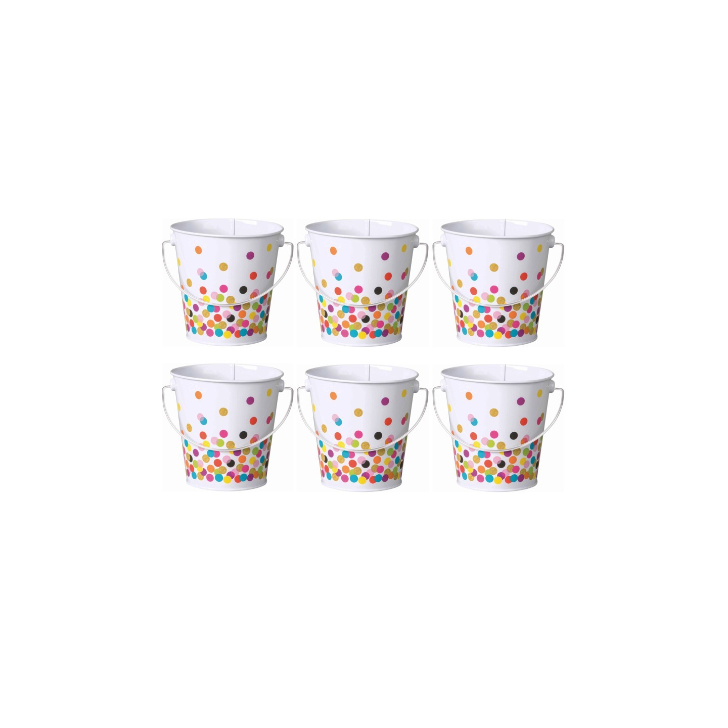 Teacher Created Resources® Confetti Bucket, Pack of 6