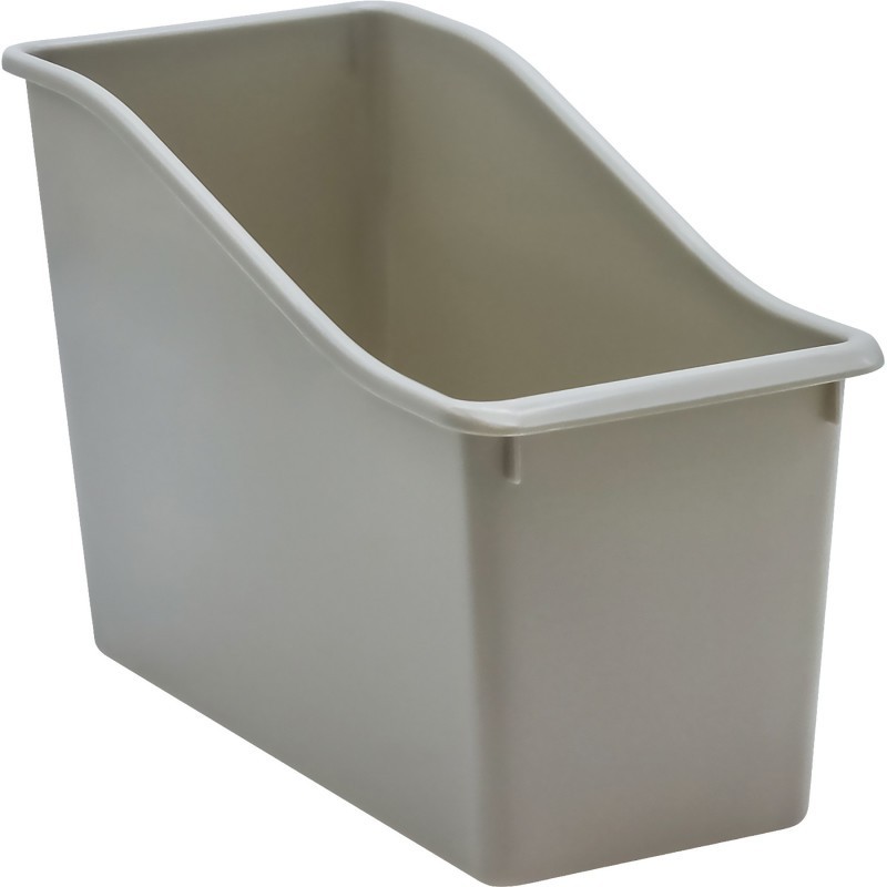 Teacher Created Resources® Plastic Book Bin, Gray