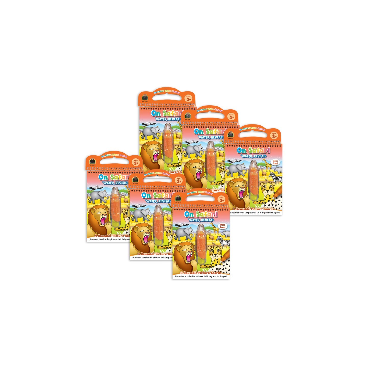 Teacher Created Resources® On Safari Water Reveal Book, 6 Sets