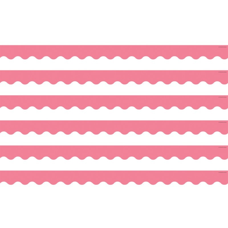 Teacher Created Resources® Light Pink Scalloped Border Trim, 35 Feet Per Pack, 6 Packs